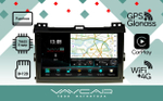 Магнитола для Toyota Land Cruiser Prado 120, Lexus GX470 (экран климата внизу) - Vaycar VA77-0456-2K на Android 13, 8-ядер, 2K QLED, ТОП процессор, CarPlay,4G SIM-слот