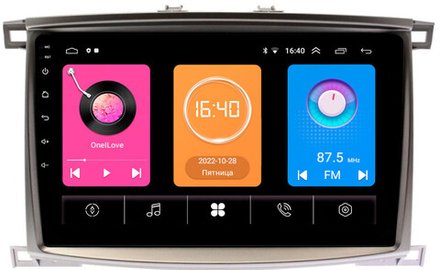 Магнитола для Toyota Land Cruiser 100, Lexus LX470 2002-2007 (климат на цветном экране) -  GT10-1181 на Android 10, 2Гб-16Гб