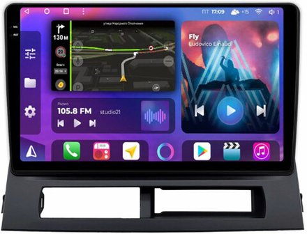 Магнитола для Toyota Prius 20 2003-2011 (наверх) - FarCar BM9-2K-9613F2 монитор 9.5" 2K QLED на Android 14, TS10, 4+32Гб, CarPlay, 4G SIM-слот