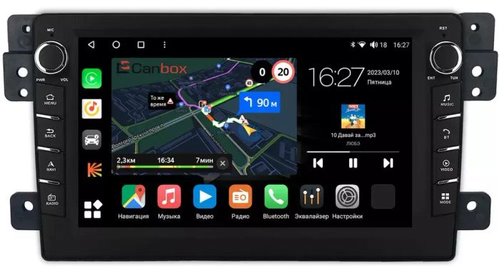 Магнитола для Suzuki Grand Vitara 2005-2016 - Canbox 9222 Android 10, Быстрая, CarPlay, 4G SIM-слот