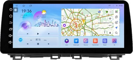 Магнитола для Mazda CX-4 2016-2024 (ШГУ монохром, рамка LUX) - FarCar монитор 12.3" 2K QLED на Android 14, TS10, CarPlay, 4G SIM-слот