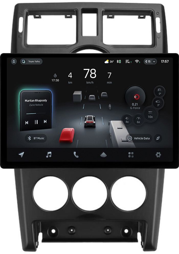 Магнитола для Lada Priora 2007-2013 (рамка черная тип 1) - Teyes CC4-PRO монитор 13" 2K QLED на Android 13, Быстрейшая, Snapdragon 778G, ИИ, CarPlay, DSP, 4G SIM-слот
