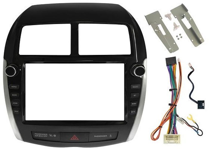 Магнитола для Mitsubishi ASX 2010-2016, Peugeot 4008, Citroen C4 Aircross (рамка с крутилками и кнопками) - Teyes CC3-2K-360 на Android 10, 2K QLED, 6Гб+128Гб, CarPlay, 4G SIM-слот, 4 камеры в комплекте