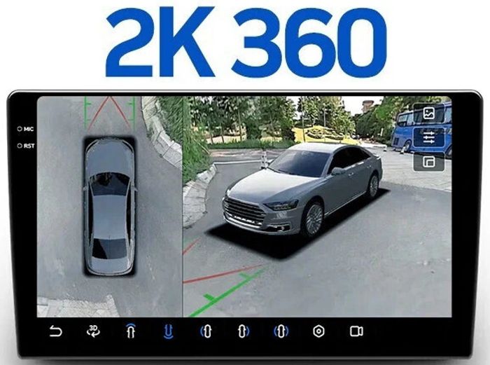 Магнитола для KIA Sorento Prime UM 2015-2020 (рамка-накладка) - FarCar BX10-360-7019F2 монитор 10.36" 2K QLED на Android 13, 6Гб+128Гб, CarPlay, 4G SIM-слот, 4 камеры в комплекте