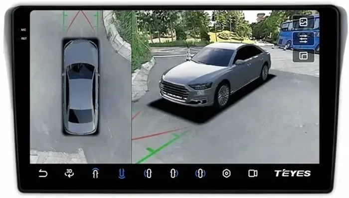 Магнитола для Subaru Levorg 1 VM 2014-2017 (вместо 2din, рамка-накладка) - Teyes CC3-2K-360 на Android 10, 2K QLED, 6Гб+128Гб, CarPlay, 4G SIM-слот, 4 камеры в комплекте