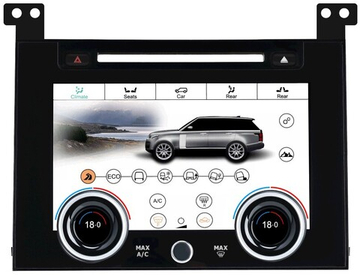 Сенсорная панель климата Range Rover 4 2012-2017 - Kuberg ZF-2003 LCD/ЖК экран 9" с отверстием под CD