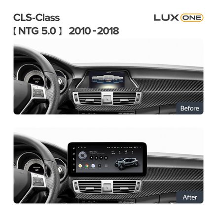 Магнитола для Mercedes-Benz CLS-класс (C218) 2014-2017 NTG 5.0 - Teyes LUX ONE монитор 12.3", Android 10, 6/128Гб, CarPlay, 4G SIM-слот