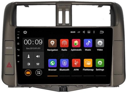 Магнитола для Toyota Land Cruiser Prado 150 2009-2013 (поддержка 360 - опция) - Airok RX-1114 Android 13, ТОП процессор, 8/128, SIM-слот