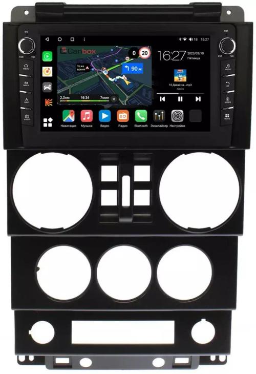 Магнитола для Jeep Wrangler 3 2006-2010 (4 двери) - Canbox 9-023 Android 10, ТОП процессор, CarPlay, 4G SIM-слот