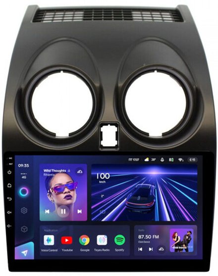 Магнитола для Nissan Qashqai J10 2006-2013, Dualis - Teyes CC3 Android 10, ТОП процессор, 4/32 Гб, CarPlay, SIM-слот