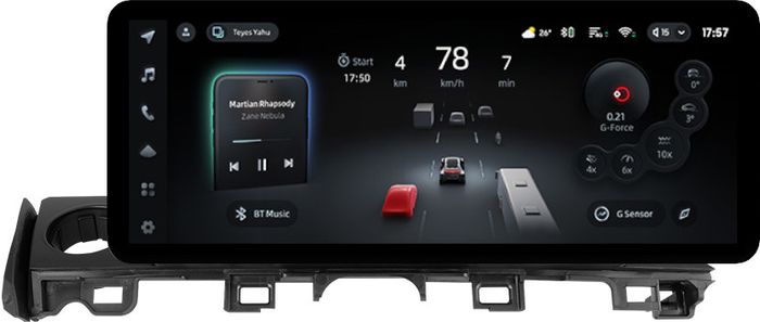 Магнитола для Mazda 6 GJ 2015-2018 (ШГУ цветной) - Teyes CC4PRO монитор 12.3" 2K QLED + рамка LUX, Android 13, Быстрейшая, Snapdragon 778G, ИИ, CarPlay, DSP, 4G SIM-слот