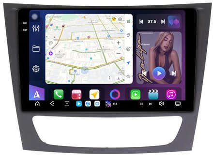 Магнитола для Mercedes-Benz E W211 2002-2010, CLS W219 - FarCar GX1260M монитор 9.5" 2K QLED на Android 14, TS20, 6+128Гб, CarPlay, 4G SIM-слот