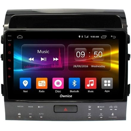 Магнитола для Toyota Land Cruiser 200 2007-2015 (рамка 10, климат на ШГУ) - Kuberg OL-1620-2-ABC IPS, Android 10, 8 ядер (TS18), 4G SIM-слот