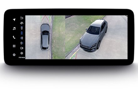 Магнитола для Lexus RX270, RX350, RX450h AL10 2012-2015 (ШГУ цветной, штатное меню поддерживается) - Teyes LUX ONE 360 монитор 12.3" 2K QLED на Android 10, CarPlay, 4G SIM-слот, 6/128 ГБ, 4 камеры в комплекте