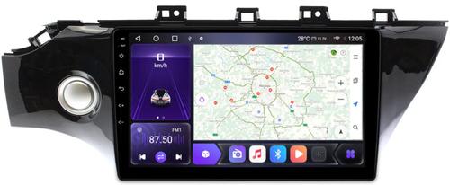 Магнитола для KIA Rio 4, Rio X-Line 2017-2020 (рамка 10" с кнопкой) - Kuberg OL-1742-2 QLed, Android 12, TS10, CarPlay, 4G SIM-слот