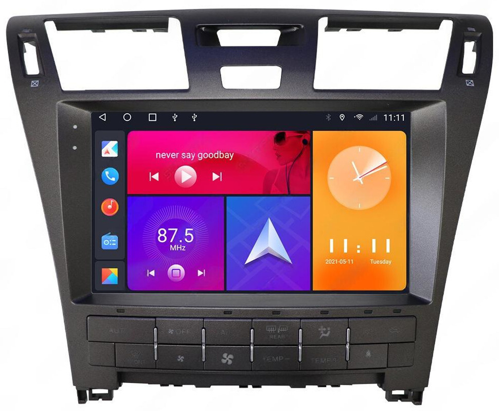 Магнитола для Lexus LS460 2006-2009 (до рестайлинга, рамка 10) - Kuberg SF-1303-1 IPS, Android 10, 8 ядер (TS18), 4G SIM-слот