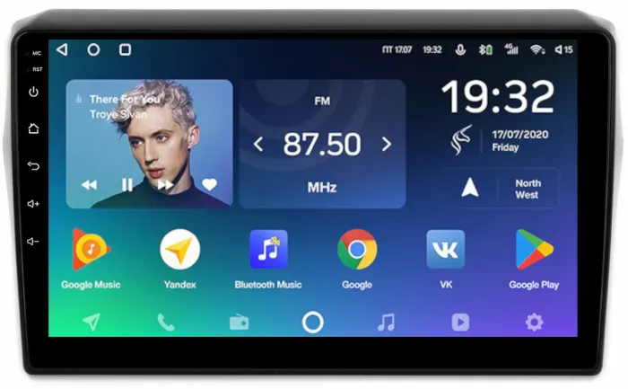 Магнитола для Suzuki Swift 5 2016-2023 (рамка глянцевая 10) - Teyes CC2 PLUS на Android 10, ТОП процессор, 4Гб+64Гб, 4G SIM-слот