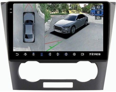 Магнитола для Chevrolet Epica 2006-2012 - Teyes CC3-2K-360 монитор 9.5" 2K QLED на Android 10, 6Гб+128Гб, CarPlay, 4G SIM-слот, 4 камеры в комплекте