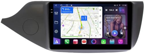 Магнитола для KIA Ceed 2 2012-2018 (рамка матовая) - FarCar BM9-7095M монитор 9.5" QLED на Android 14, TS10, 4+32Гб, CarPlay, 4G SIM-слот