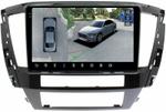 Магнитола для Mitsubishi Pajero Sport 3 2020-2024, Montero Sport (прямоугольный климат) - FarCar BX10-360-7076N10 монитор 10.36" 2K QLED на Android 13, 6Гб+128Гб, CarPlay, 4G SIM-слот, 4 камеры в комплекте