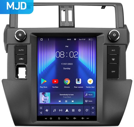 Магнитола для Toyota Land Cruiser Prado 150 2013-2017 - Teyes TPRO 2 монитор 9.7" QLED в стиле "Тесла" на Android 10, TS10, 4G SIM-слот