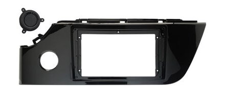 Комплект рамки с разъёмами 9"+can KIA Rio 4 2020-2022 (штат камера) глянец