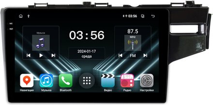Магнитола для Honda Fit 3 2013-2020 (без штатной КЗВ) - FarCar DX10-9519-10A монитор 10.36" IPS на Android 13, 4+64Гб, CarPlay