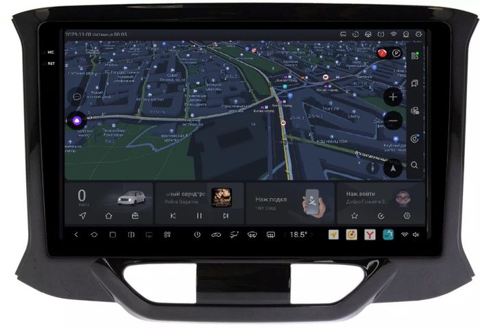 Магнитола для Lada Xray 2016+ - Kuberg OL-9064 QLed+2K, Android 13, UIS7870 (DUDU7), CarPlay, SIM-слот