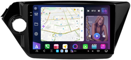 Магнитола для KIA Rio 3 2011-2017 - FarCar XXL106M монитор 9.5" 2K QLED на Android 14, TS20, 8+256Гб, CarPlay, 4G SIM-слот