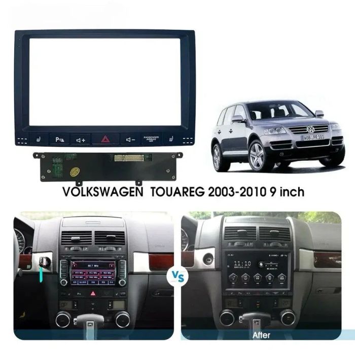 Магнитола для Volkswagen Touareg 2002-2010 - Kuberg SF-9306 QLed, Android 13, TS20, CarPlay, SIM-слот