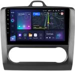 Магнитола для Ford Focus 2 2004-2011 (климат, рамка черная) - Teyes CC3L монитор 9" IPS на Android 10, CarPlay, 4G SIM-слот