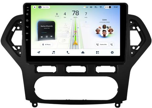 Магнитола для Ford Mondeo 4 2007-2010 (рамка чёрная) - Teyes CC4L монитор 10" IPS на Android 14, Snapdragon 662, CarPlay, 4G SIM-слот