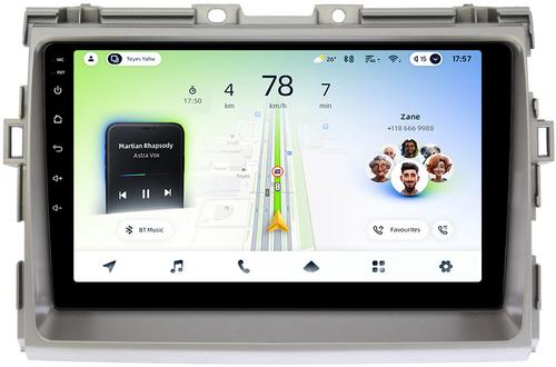 Магнитола для Toyota Estima 3 2006-2016 (без 360, рамка серая) - Teyes CC4L монитор 9" IPS на Android 14, Snapdragon 662, CarPlay, 4G SIM-слот