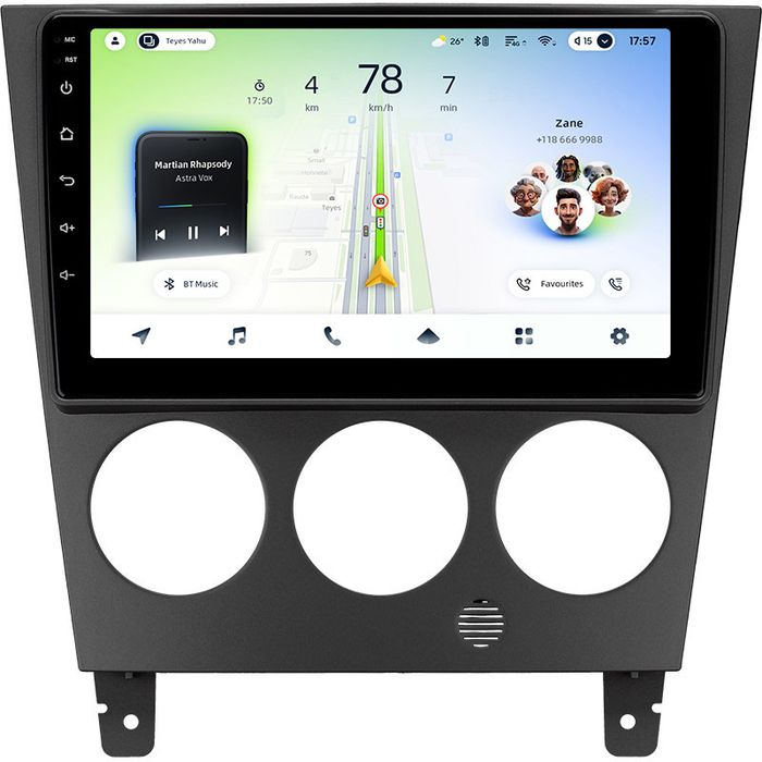 Магнитола для Subaru Impreza 2 GD GG 2002-2007 - Teyes CC4L монитор 9" IPS на Android 14, Быстрая, Snapdragon 662, CarPlay, 4G SIM-слот