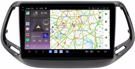 Магнитола для Jeep Compass 2016+ - Kuberg OL-1255 QLed+2K, Android 13, TS20, CarPlay, 4G SIM-слот