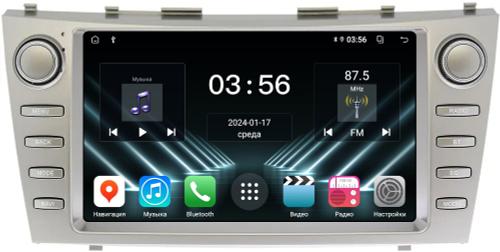 Магнитола для Toyota Camry 40 2006-2011 (рамка с крутилками) - FarCar DX9-8000K монитор 9.5" IPS на Android 13, 4+64Гб, CarPlay