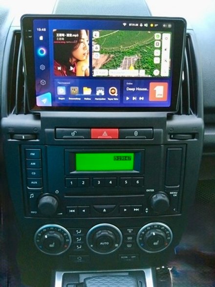Магнитола для Land Rover Freelander 2 2007-2012 (монохром) - Parafar PF102RN2K на Android 13, QLED+2K, ТОП процессор, 4Гб+32Гб, CarPlay, 4G SIM-слот
