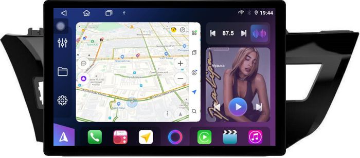 Магнитола для Toyota Corolla E180 2012-2016 - FarCar BX877 монитор 13" 2K QLED на Android 13, TS10, 6+128, CarPlay, 4G SIM-слот