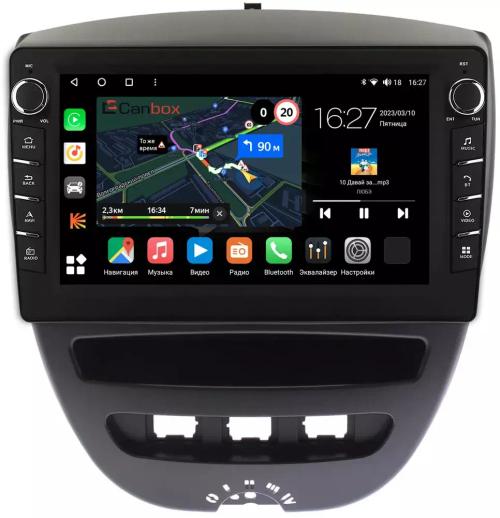 Магнитола для Citroen C1, Peugeot 107, Toyota Aygo - Canbox 10-1152 Android 10, ТОП процессор, CarPlay, 4G SIM-слот