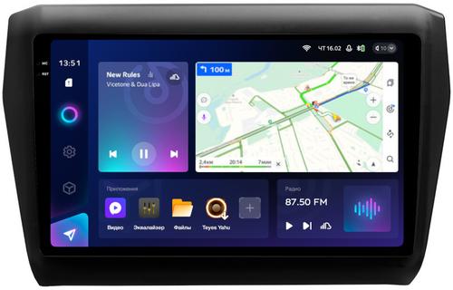 Магнитола для Suzuki Swift 5 2016-2023 (рамка матовая 9) - Teyes CC3-2K на Android 10, 2K QLED, ТОП процессор, CarPlay, 4G SIM-слот