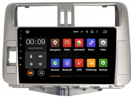 Магнитола для Toyota Land Cruiser Prado 150 2009-2013 (поддержка 360 - опция) - Airok RX-1114 Android 13, ТОП процессор, 8/128, SIM-слот