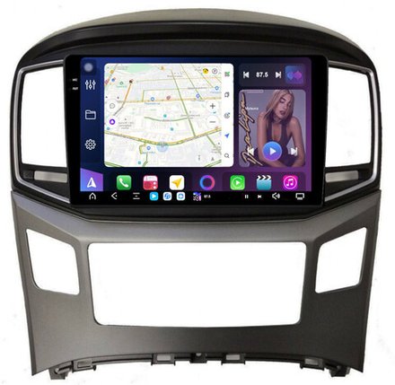 Магнитола для Hyundai H1, Grand Starex 2015-2022 - FarCar XXL586M монитор 9.5" 2K QLED на Android 14, TS20, 8+256Гб, CarPlay, 4G SIM-слот