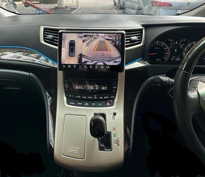 Магнитола для Toyota Alphard H20, Vellfire 2008-2014 (менее 10 динамиков, рамка-накладка) - FarCar BX10-360-9536-10F2 монитор 10.36" 2K QLED на Android 13, Быстрая, CarPlay, 4G SIM-слот, 4 камеры в комплекте
