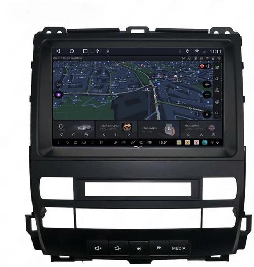 Магнитола для Toyota Land Cruiser Prado 120, Lexus GX470 (экран климата внизу, рамка 9") - Kuberg SF-9696-1 QLed+2K, Android 13, UIS7870 (DUDU7), CarPlay, SIM-слот