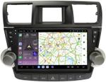 Магнитола для Toyota Highlander 2 2007-2013 XU40 - Kuberg QLed, Android 13, TS20, CarPlay, SIM-слот