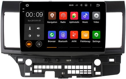 Магнитола для Mitsubishi Lancer X 2007-2016 - AIROC 2K RX-2612 Android 13, QLed+2K, ТОП процессор, 8/128, CarPlay, SIM-слот