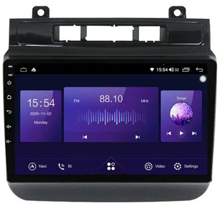 Магнитола для VW Touareg 2010-2018 (поддержка подогревов) - Kuberg MKD-F43-S10 на Android 12, 6Гб+128Гб, 4G SIM-слот, CarPlay
