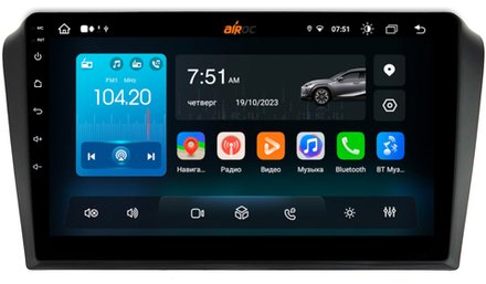 Магнитола для Mazda 3, Axela 2003-2009 - Airok RX-2413 Android 13, ТОП процессор, 8/128, SIM-слот