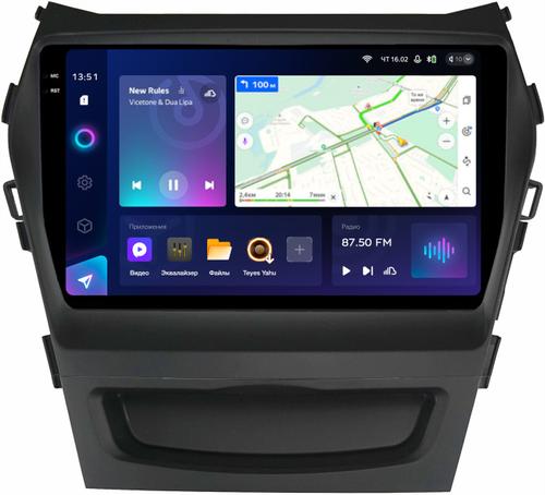 Магнитола для Hyundai Santa Fe 3 2012-2018 (климат на ШГУ) - Teyes CC3-2K монитор 9.5" 2K QLED на Android 10, ТОП процессор, CarPlay, 4G SIM-слот