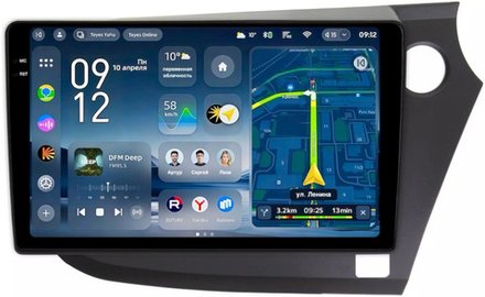 Магнитола для Honda Insight 2 2009-2014 (правый руль) - Teyes CC4-PRO монитор 9.5" 2K QLED на Android 13, Snapdragon 778G, ИИ, CarPlay, DSP, 4G SIM-слот
